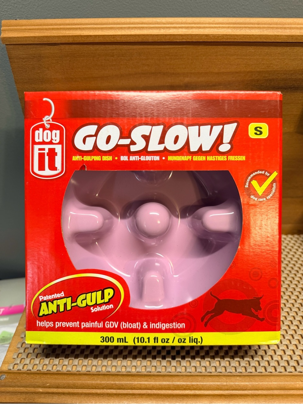 dogit Go-Slow! Anti-Gulping Dog Dish - purple